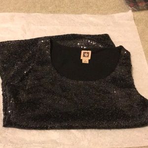 Anne Klein black sequin tank size small